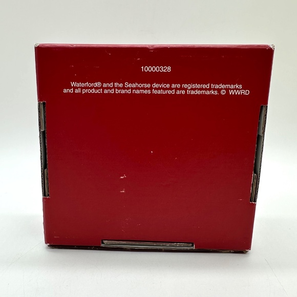 WATERFORD CRYSTAL Christmas Holiday Snowflake Ornament 4" x 3.5" With Box - Picture 15 of 16